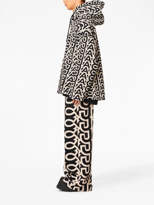Black & Beige 'The Monogram Oversized Hoodie' Hoodie by Marc