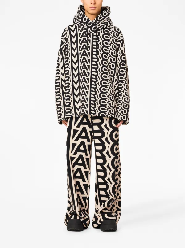 いラインアップ Jacobs Marc monogram-print FARFETCH | Black | Hoodie Drawstring トップス