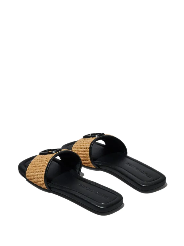 Marc Jacobs The J Marc ラフィアサンダル | ニュートラル Marc Jacobs The J Marc ラフィアサンダル | ニュートラル