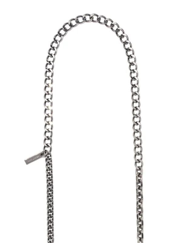 Silver chain bag strap cheap