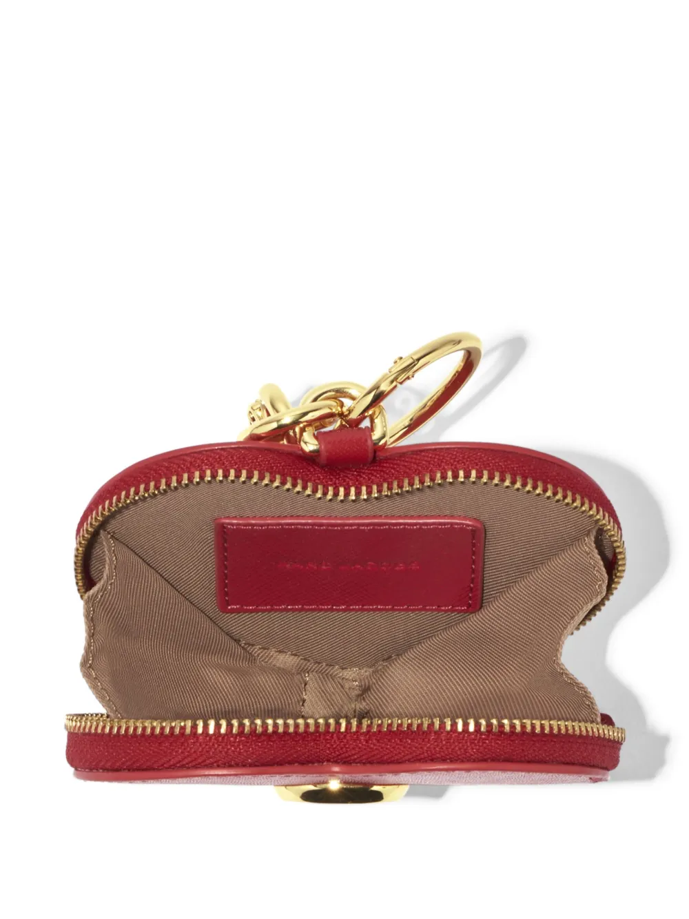 Marc Jacobs The Heart Leather Pouch Red FARFETCH IE