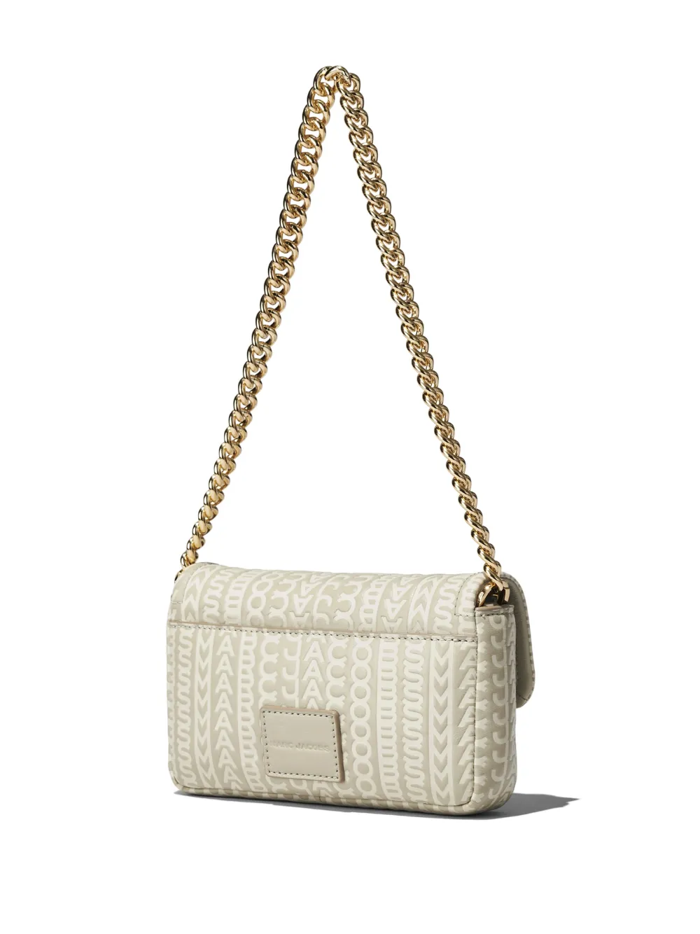 Shop Marc Jacobs The Monogram Mini J Marc Shoulder Bag In White