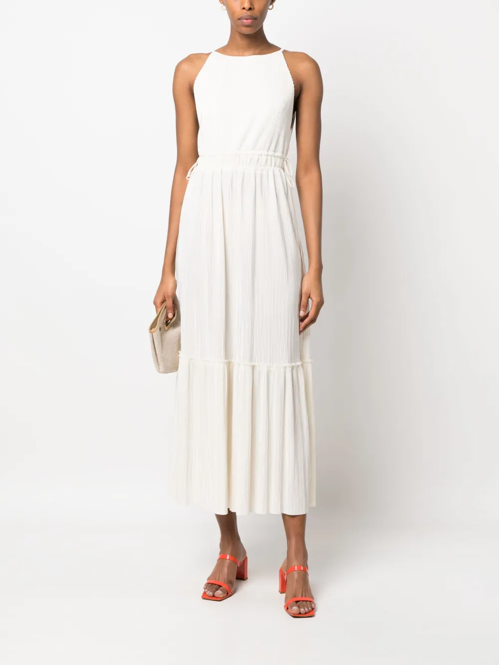 Patrizia Pepe Mouwloze jurk - Wit