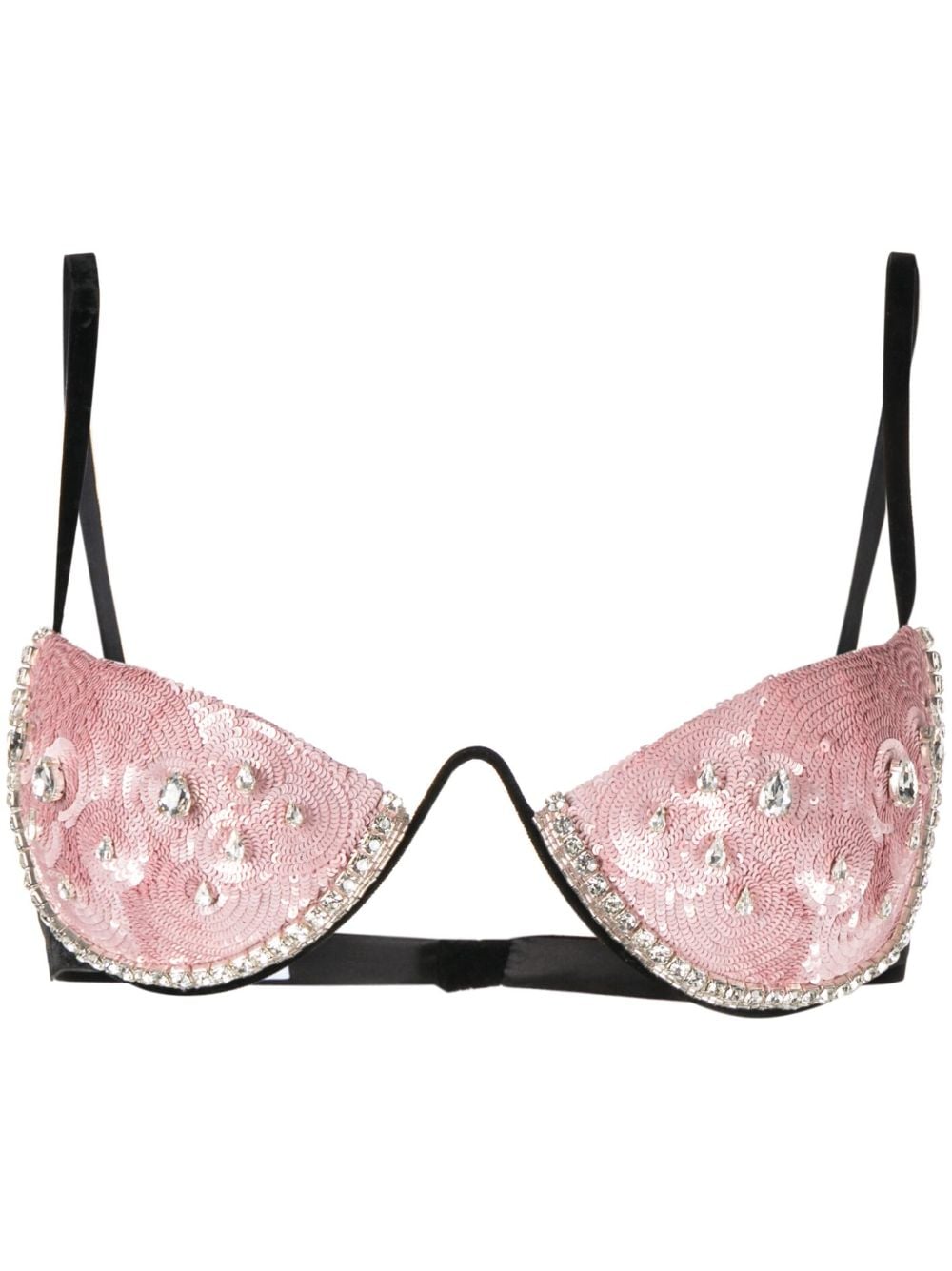 AREA CRYSTAL-EMBELLISHED BRA