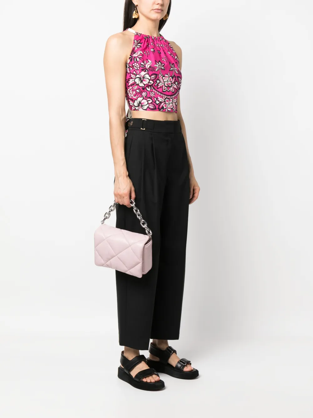 STAND STUDIO Gewatteerde crossbodytas - Roze