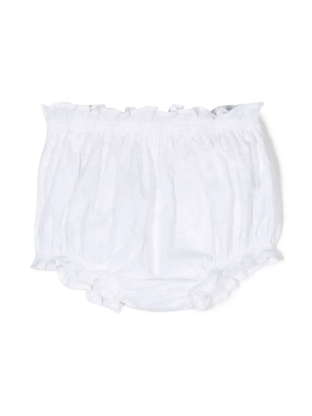 Douuod Babies' Ruffled Cotton Shortie In White