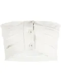 Philosophy Di Lorenzo Serafini pleated button-up tube top - Grey