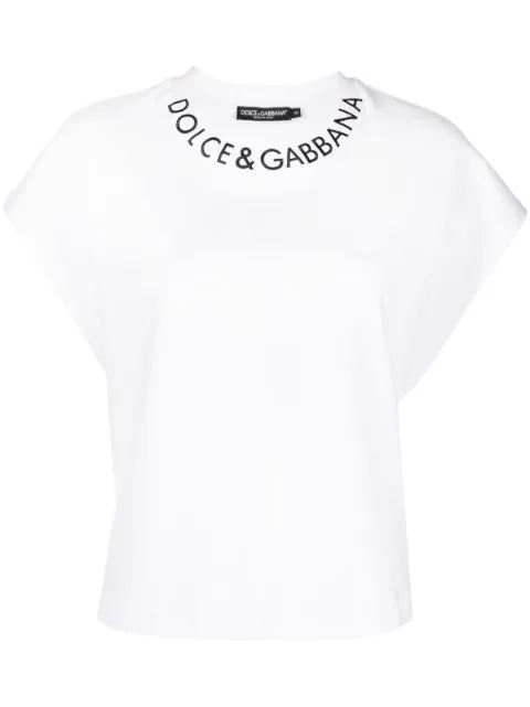 Dolce & Gabbana playera con logo bordado