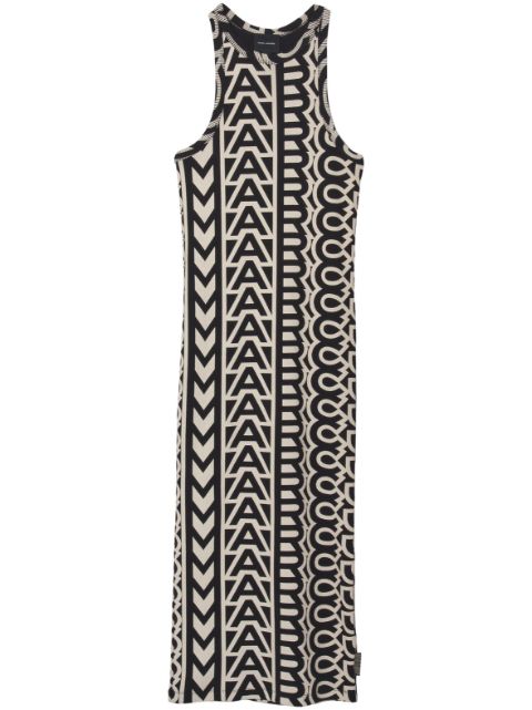 Marc Jacobs Racer monogram-print ribbed minidress Women