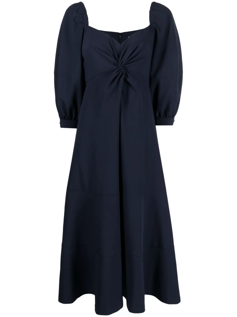 Kristina bishop-sleeves midi dress