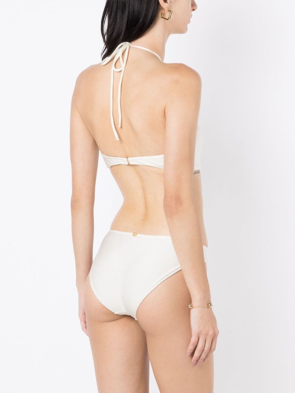 Shop Adriana Degreas Cut-out Detail Swimsuit In Neutrals