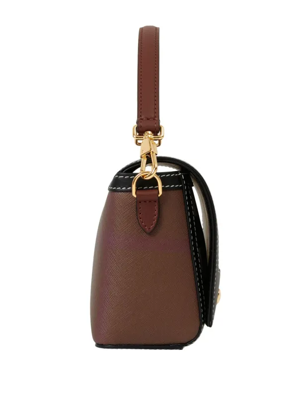 Burberry Note Leather Crossbody Bag | Brown | FARFETCH