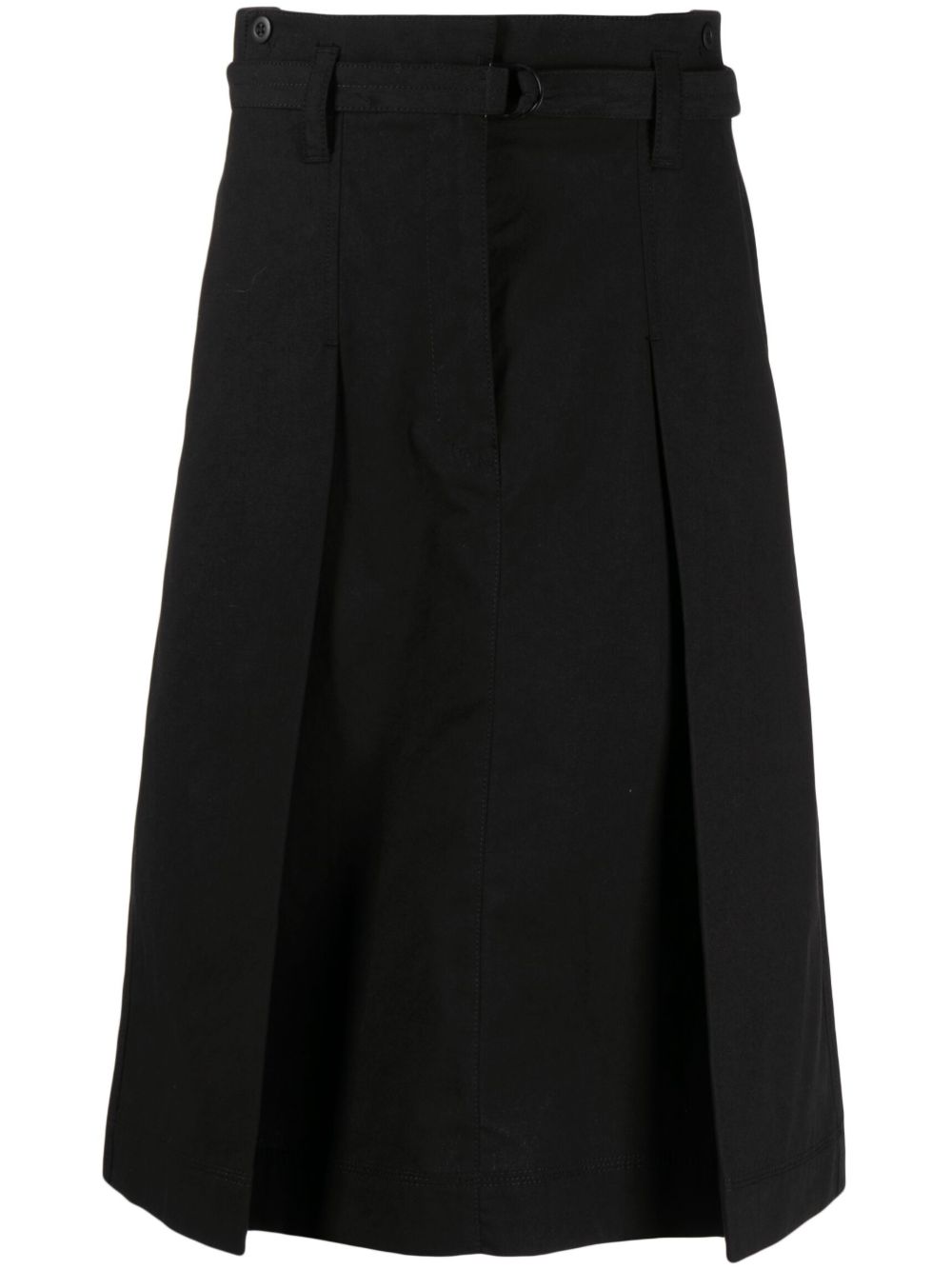 STUDIO TOMBOY pleat-detail Belted Cotton Skirt - Farfetch