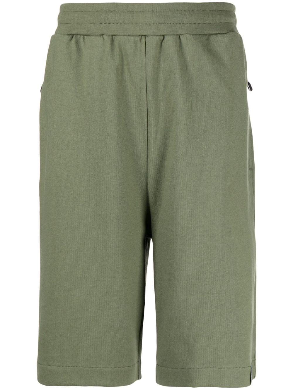 Izzue Cotton Straight-leg Shorts In Green