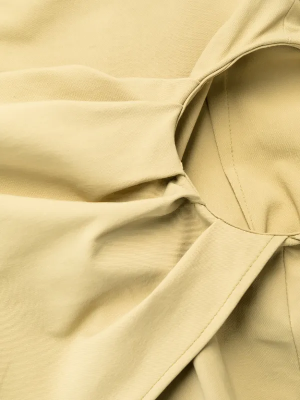 jacquemus gathered shirt dress Jacquemus gathered-detail Shirt Dress | Brown
