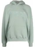 FEAR OF GOD ESSENTIALS Essentials logo-print hoodie - Green