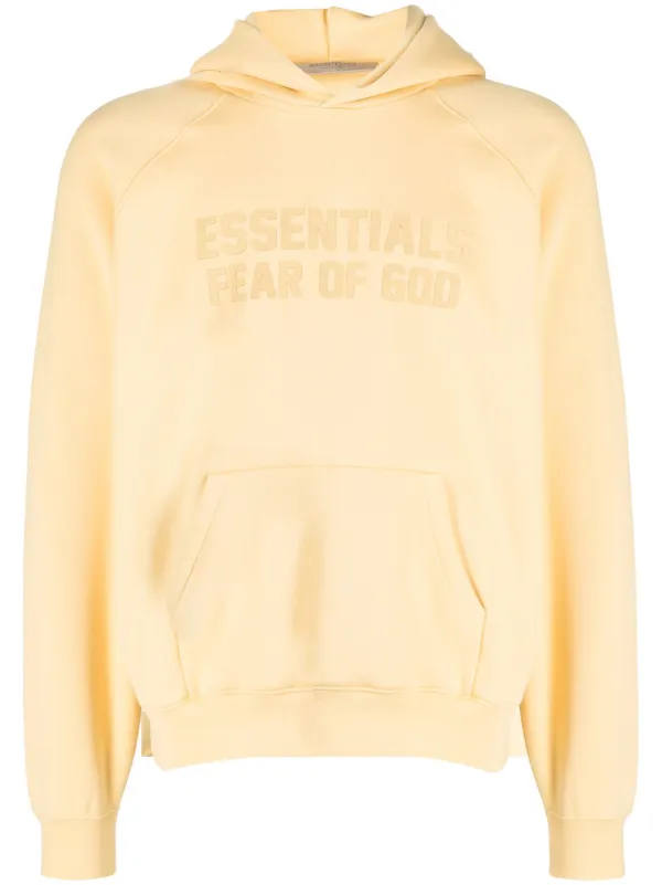 FEAR OF GOD ESSENTIALS Logo Pullover Hoodie - Farfetch