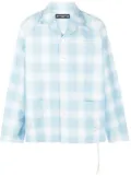 Mastermind World checked long-sleeve shirt - Blue