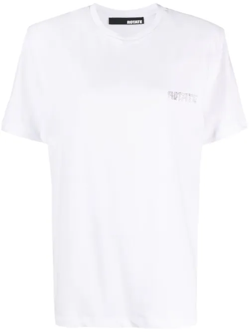 T-shirt en coton biologique à logo imprimé - ROTATE BIRGER CHRISTENSEN - Modalova
