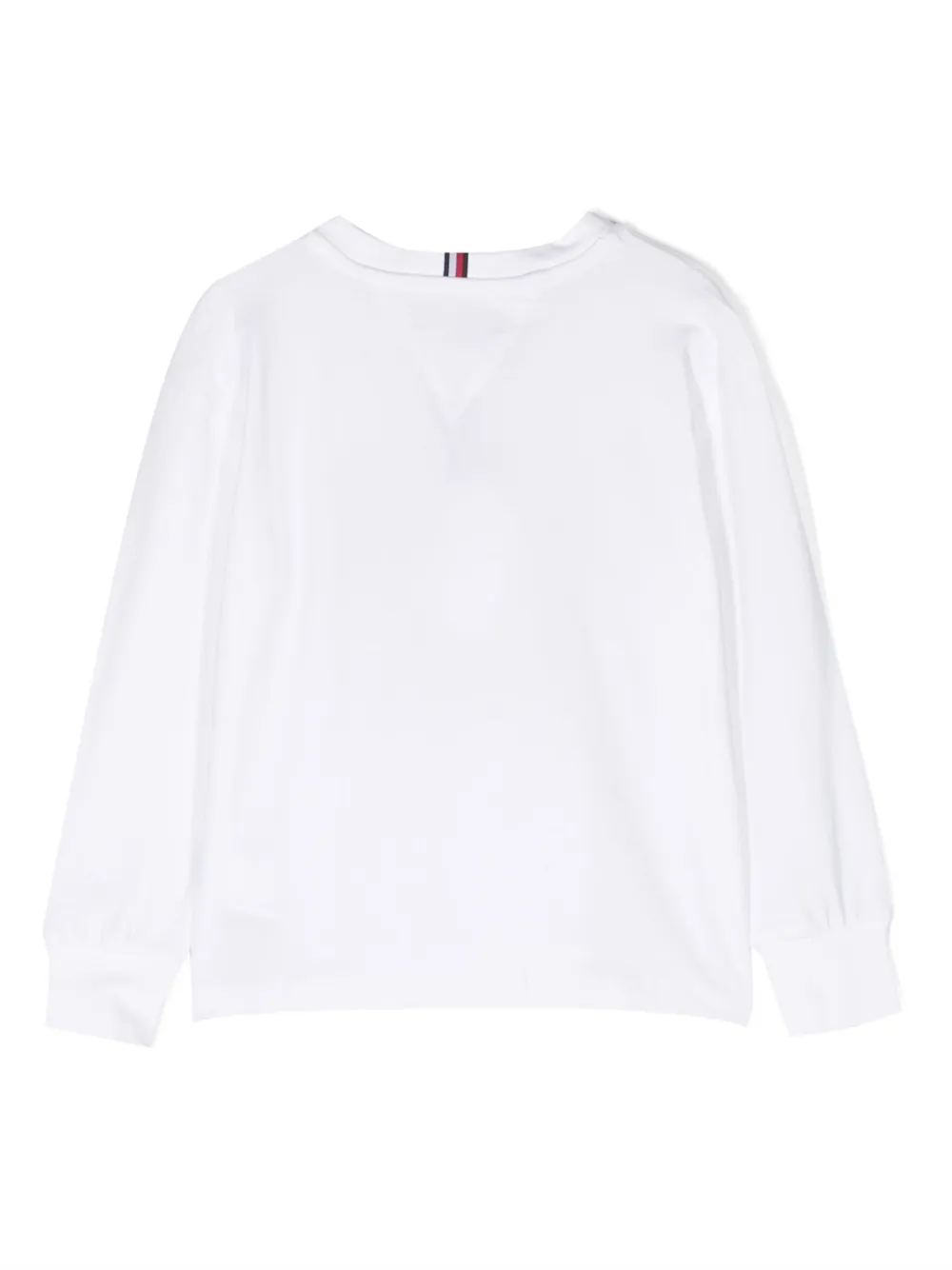 Tommy Hilfiger Junior Sweater met logoprint - Wit