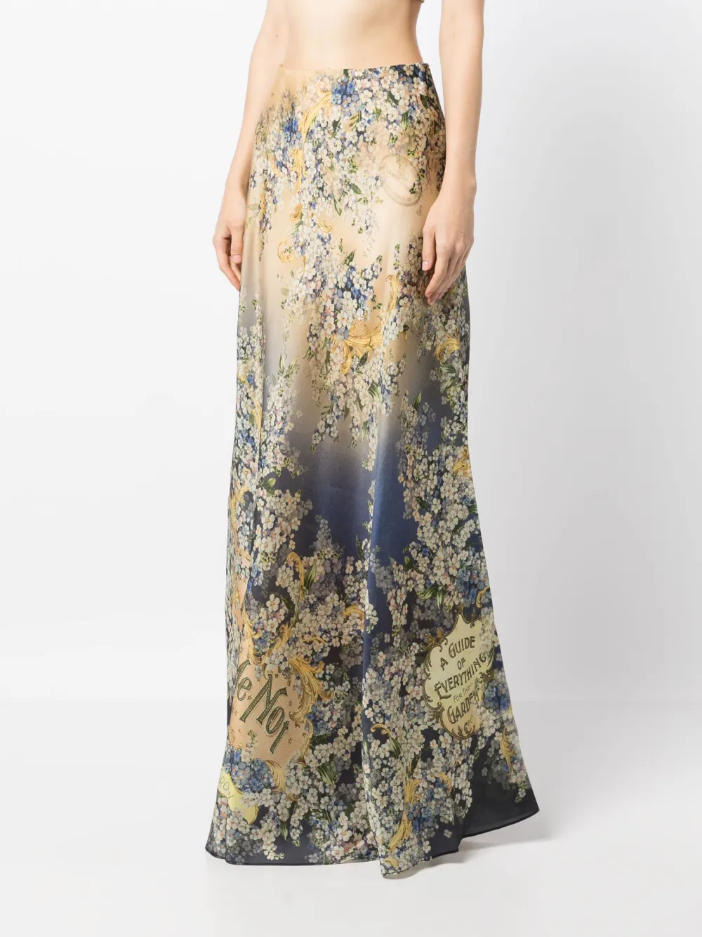 Zimmermann Tama Linen And Silk Maxi Skirt In Orange