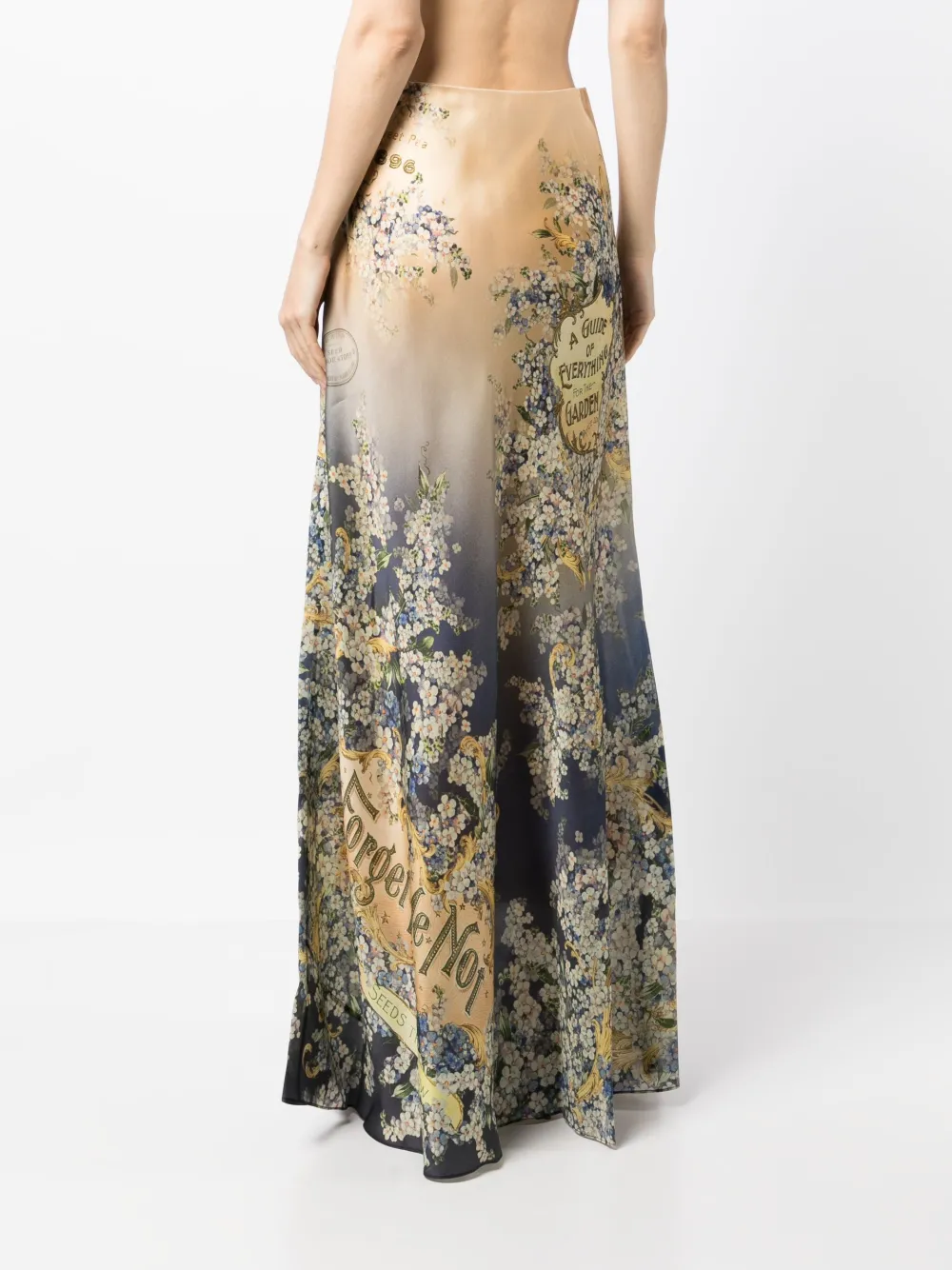 Zimmermann Tama Linen And Silk Maxi Skirt In Orange