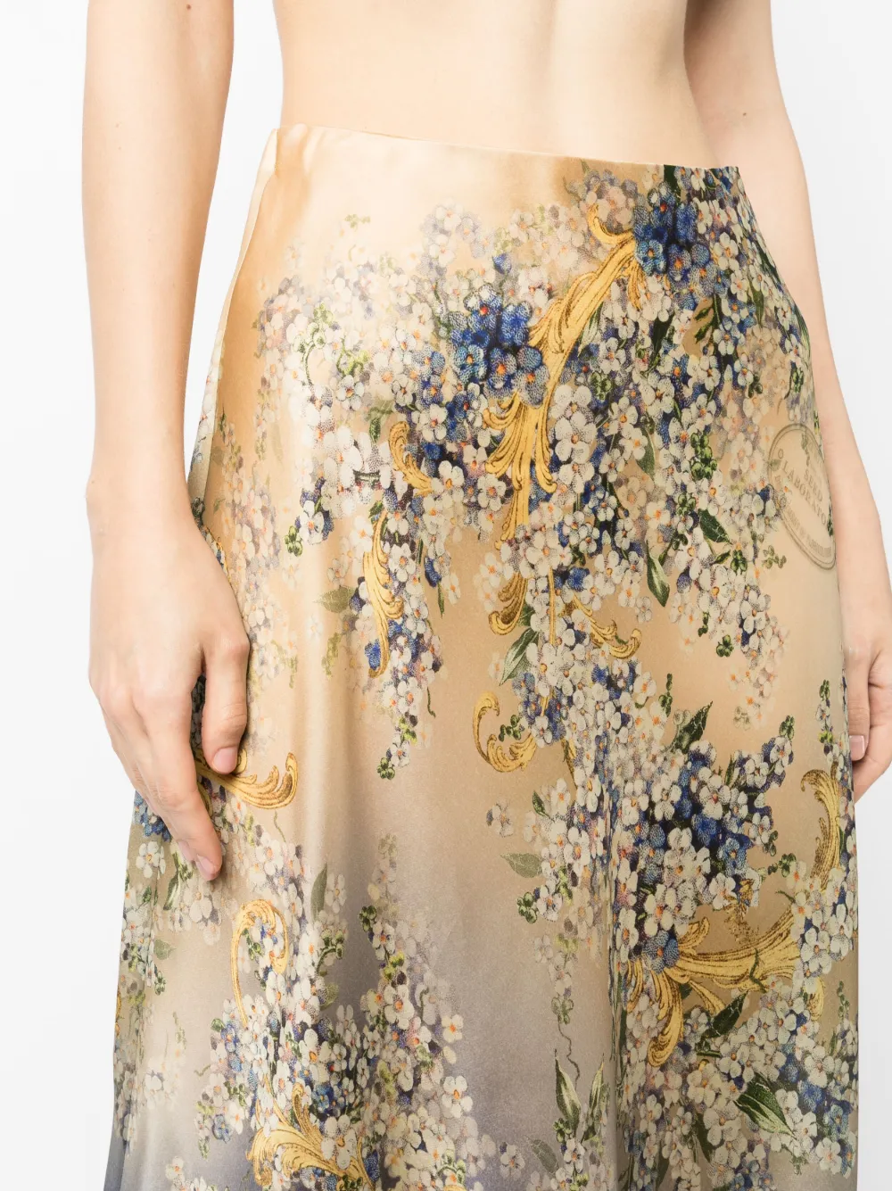 Zimmermann Tama Linen And Silk Maxi Skirt In Orange