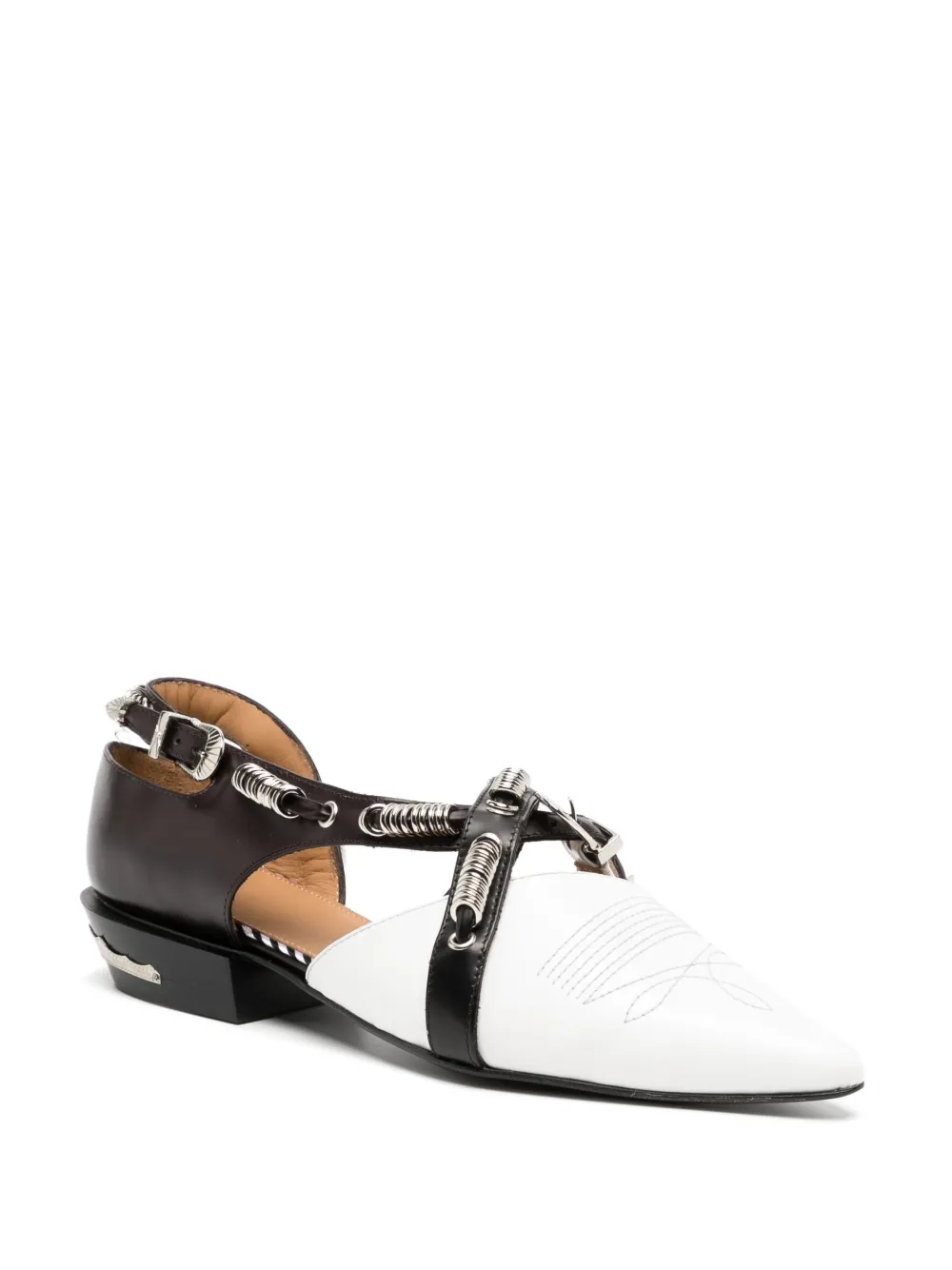Toga Pulla Leeren ballerina's - Wit