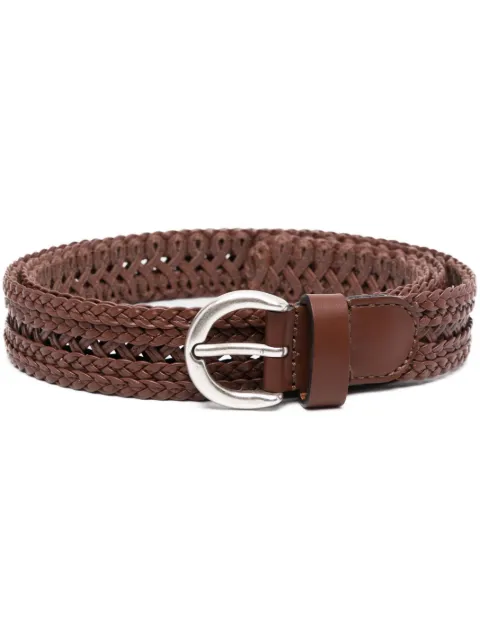 woven leather belt