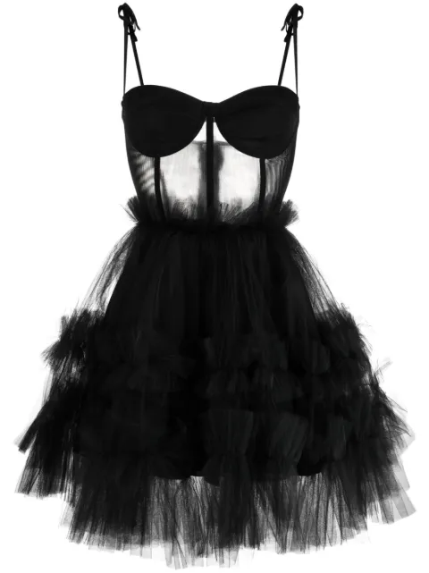 ACT Nº1 boned-bodice sleeveless dress