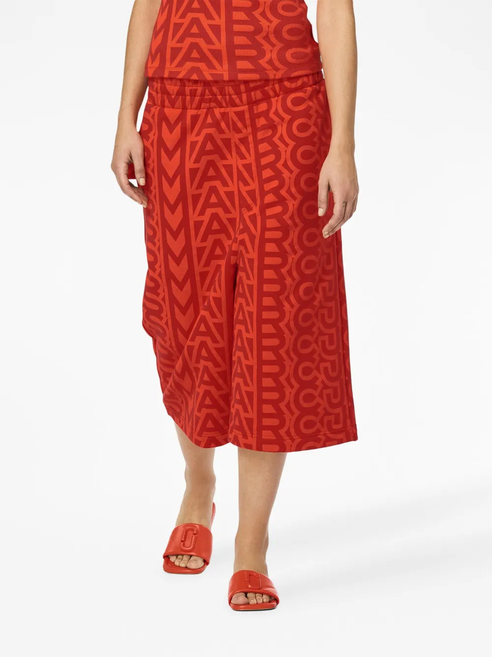 Marc Jacobs The J Marc Leather Slides In Red