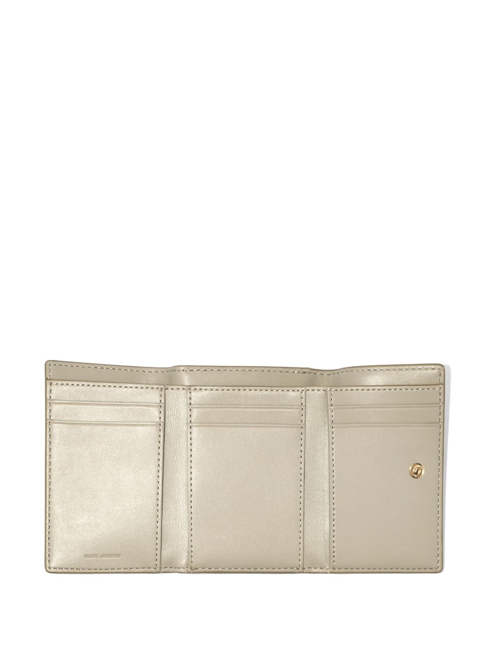 Shop Marc Jacobs The Monogram Medium Tri-fold Wallet In Neutrals