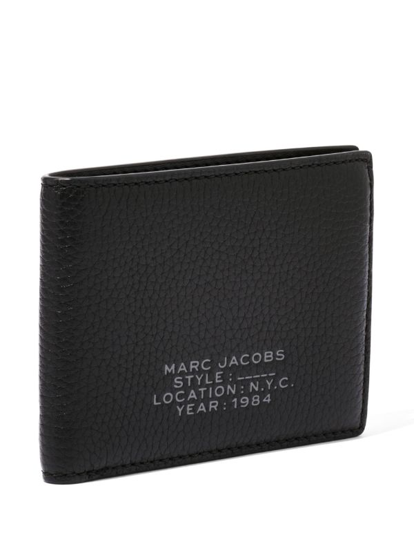 メーカー包装済】 MARC JACOBS◇2つ折り財布/レザー/BLK/レディース