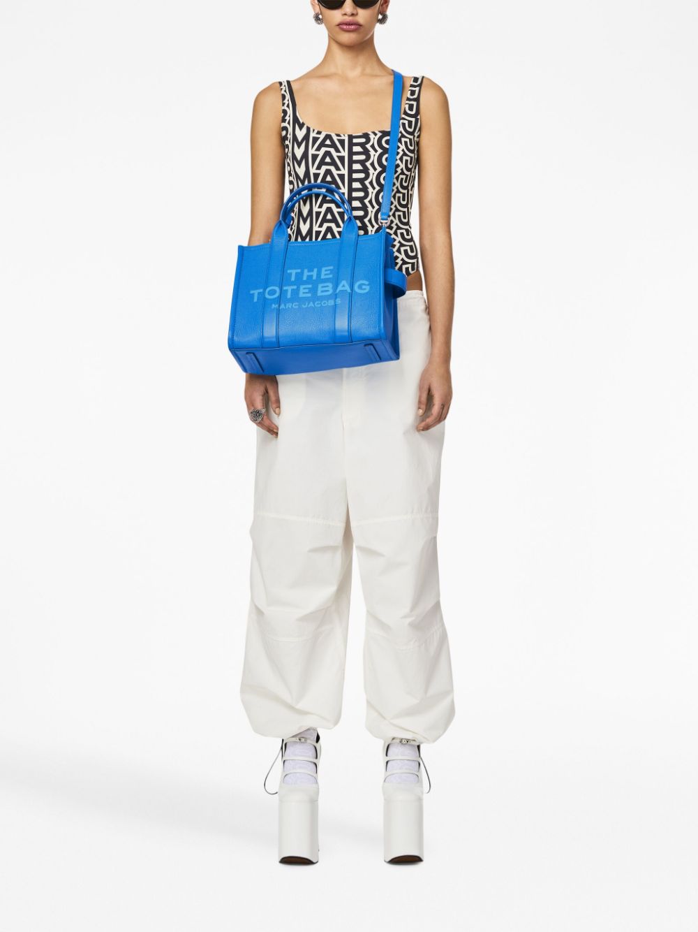 Marc Jacobs The Medium leather tote bag - Blauw