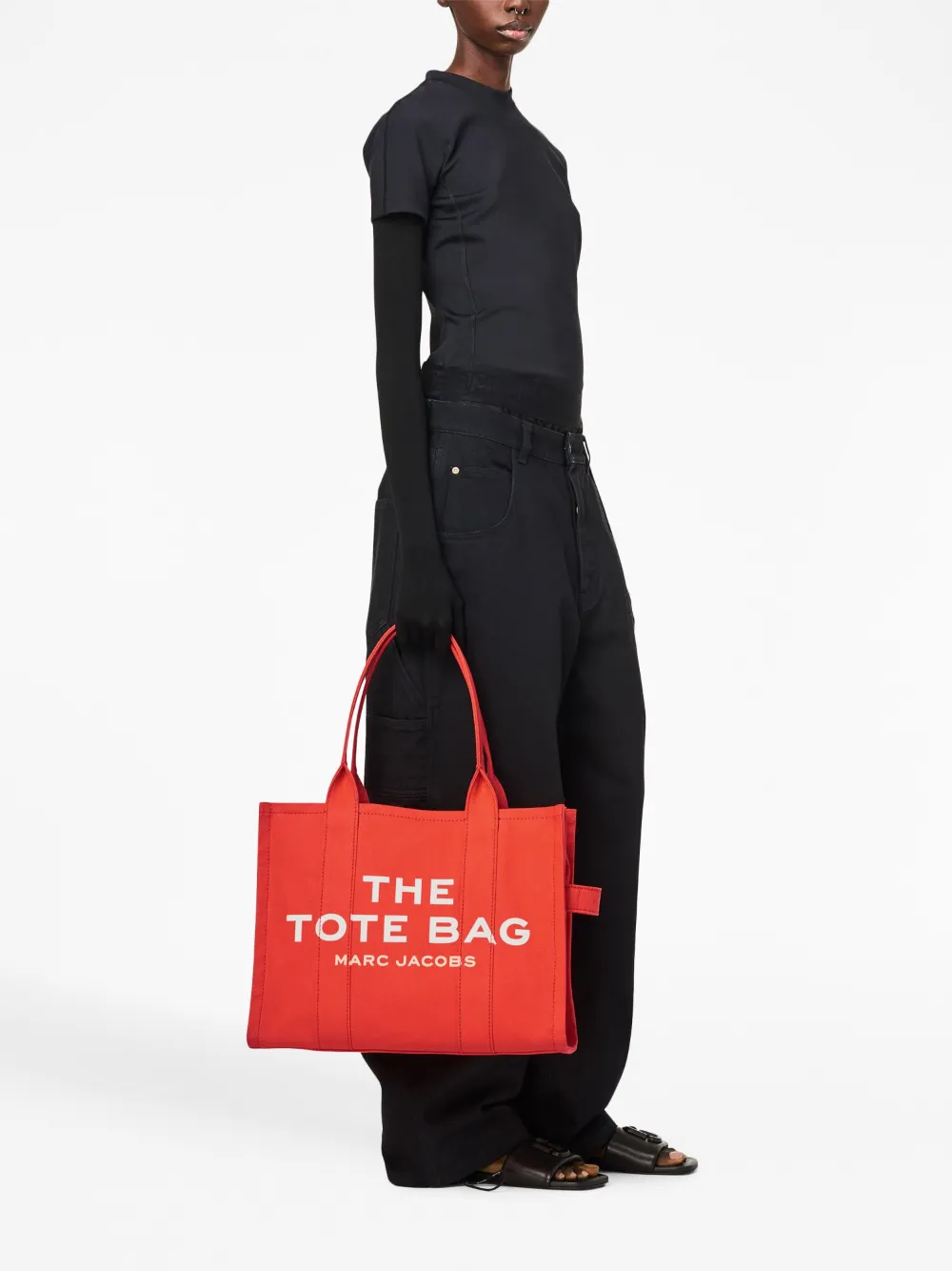 Marc Jacobs The Large Leather Tote Bag In Red