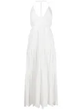 Patrizia Pepe embroidered cotton dress - White