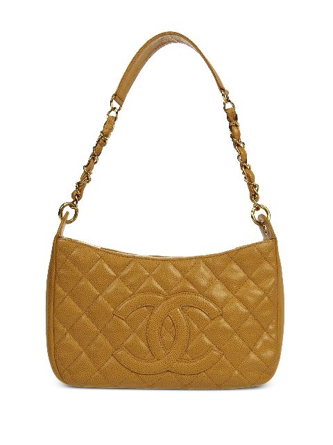 Cheap HOT SALE CHANEL 2002 diamond-quilted CC shoulder bag Women