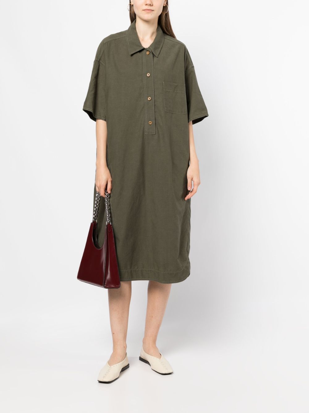 STUDIO TOMBOY Oversized blousejurk - Groen