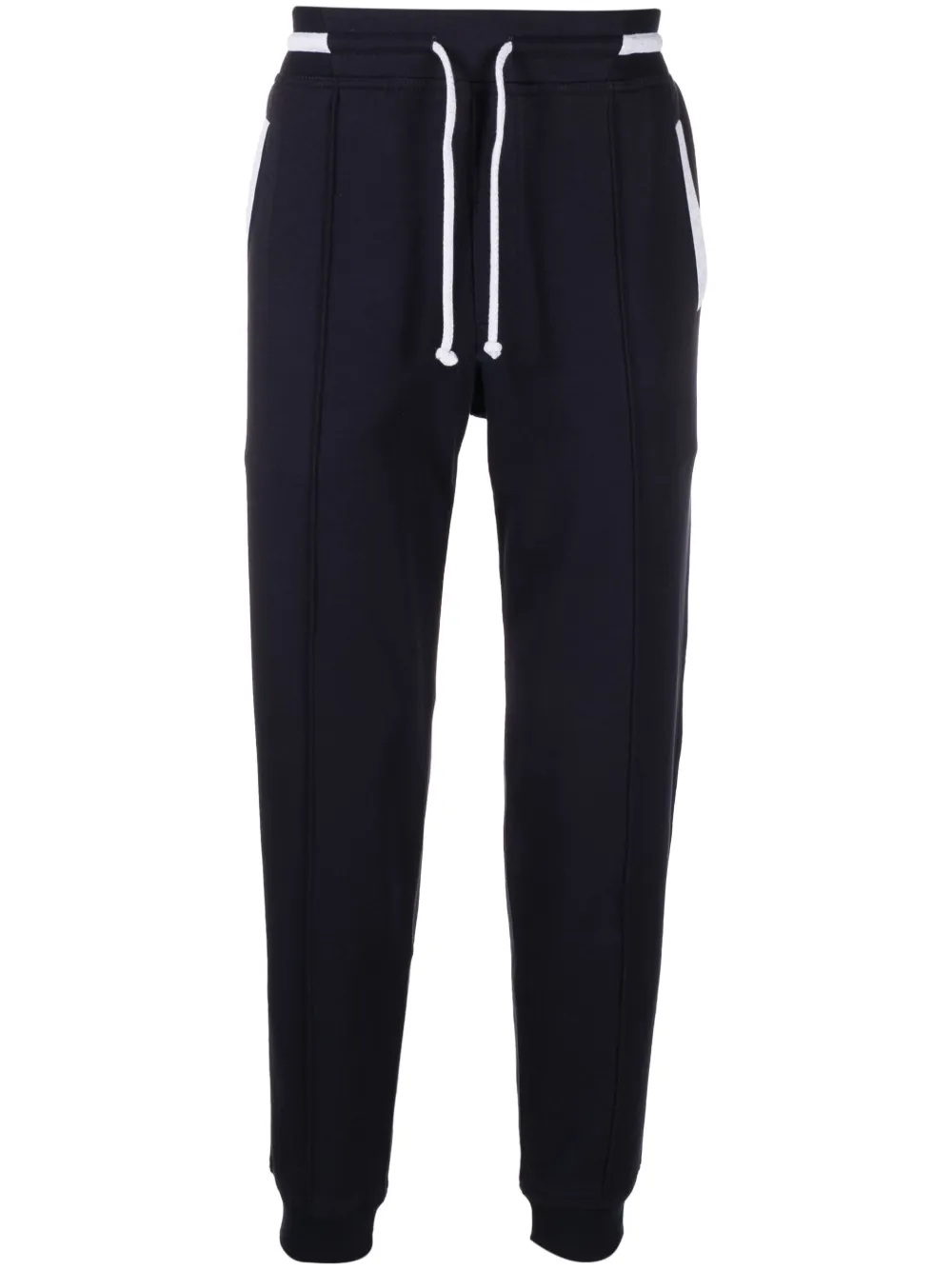 Brunello Cucinelli drawstring cotton track pants | Blue | Image 1
