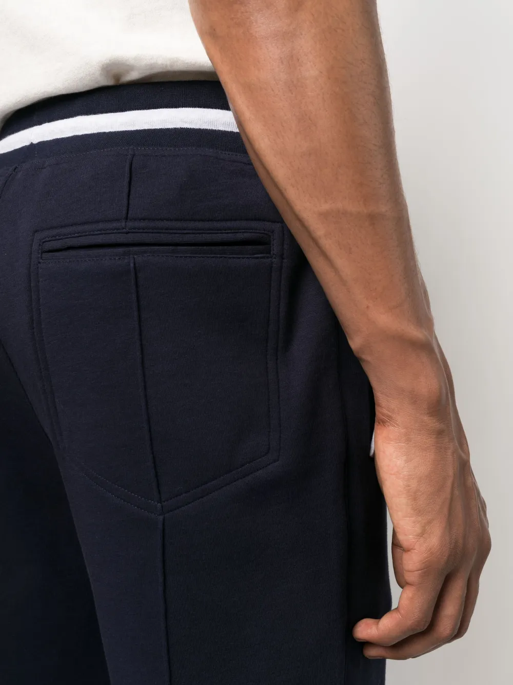 Brunello Cucinelli Drawstring Waist Track Pants In Blue