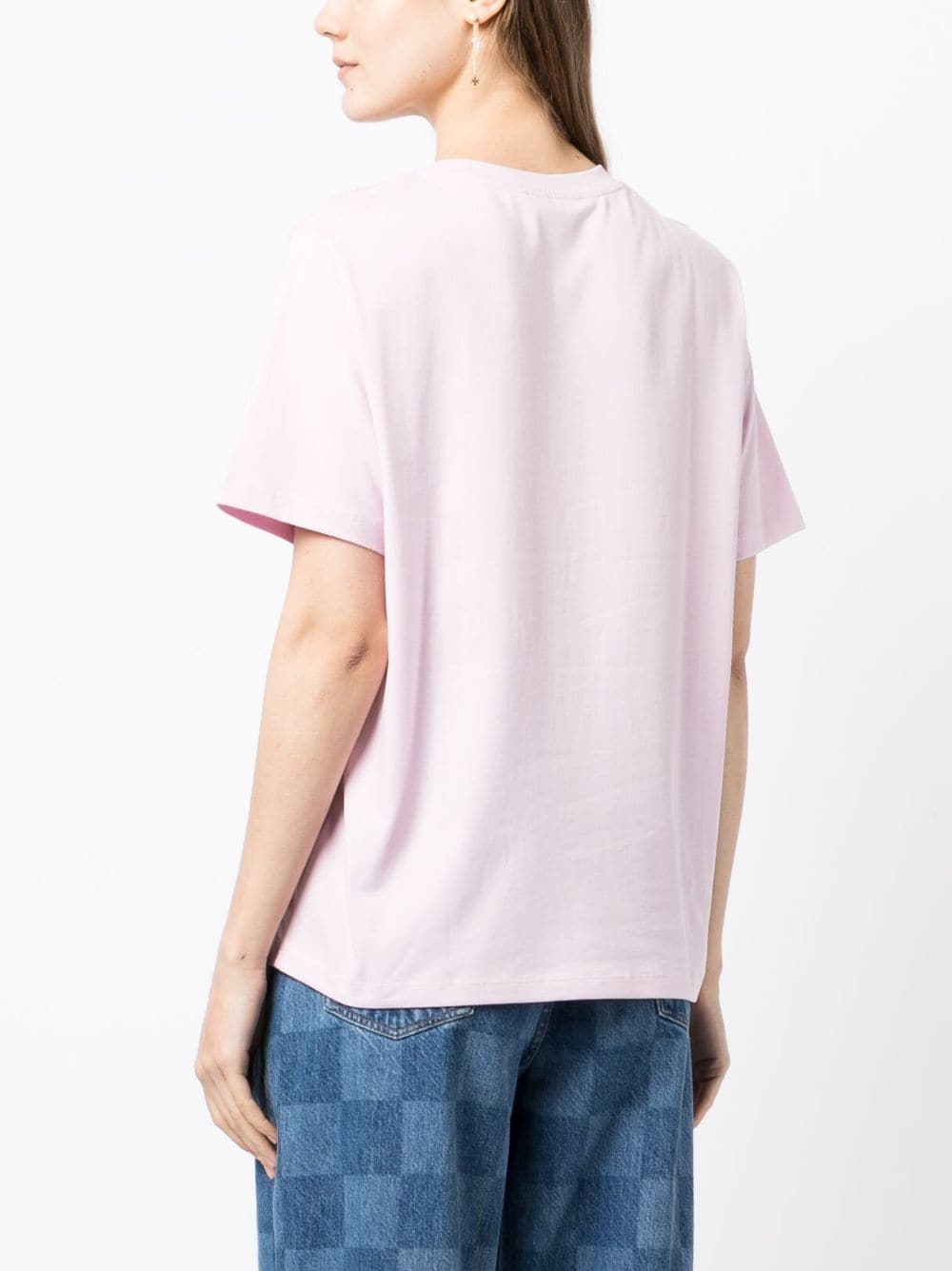 Shop B+ab Self Love Club Chained-collar T-shirt In Purple