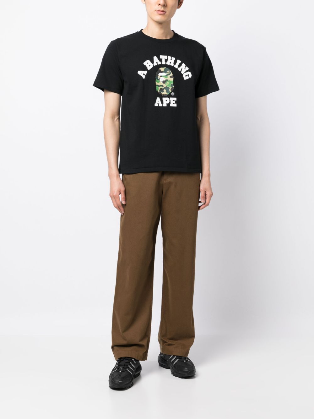 A BATHING APE® logo-print Cotton T-shirt - Farfetch
