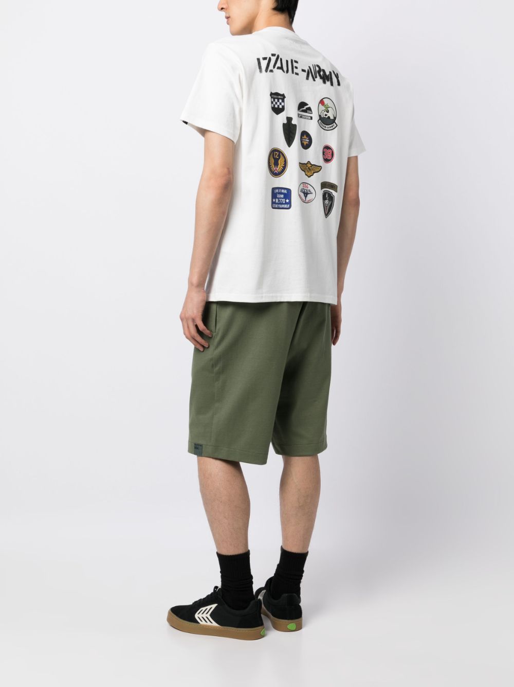 Shop Izzue Graphic-print Cotton T-shirt In White