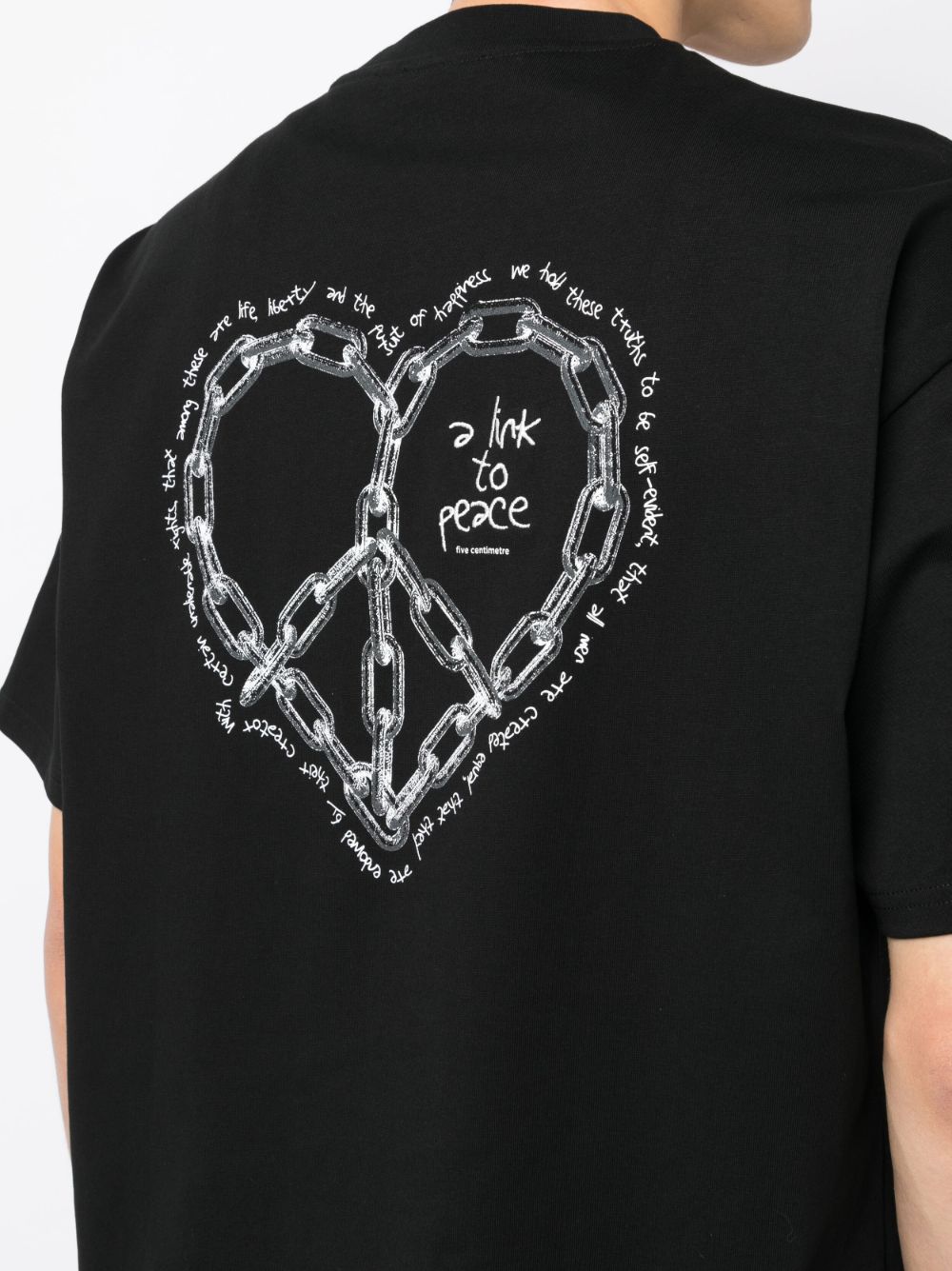 Shop Five Cm Logo-print Cotton T-shirt In Black