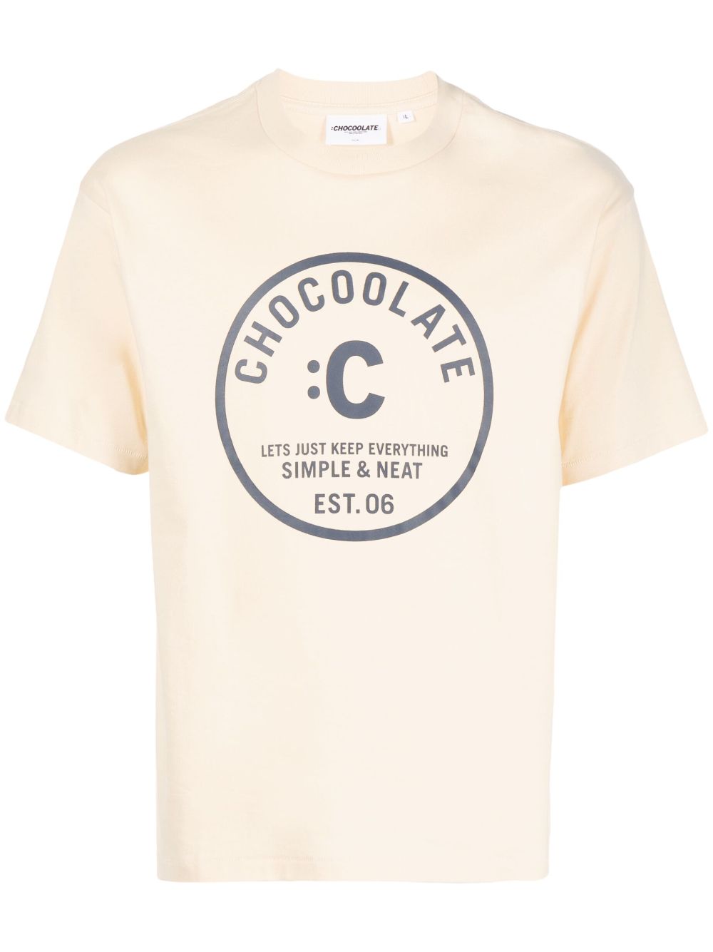 Chocoolate Logo-print Cotton T-shirt In Yellow