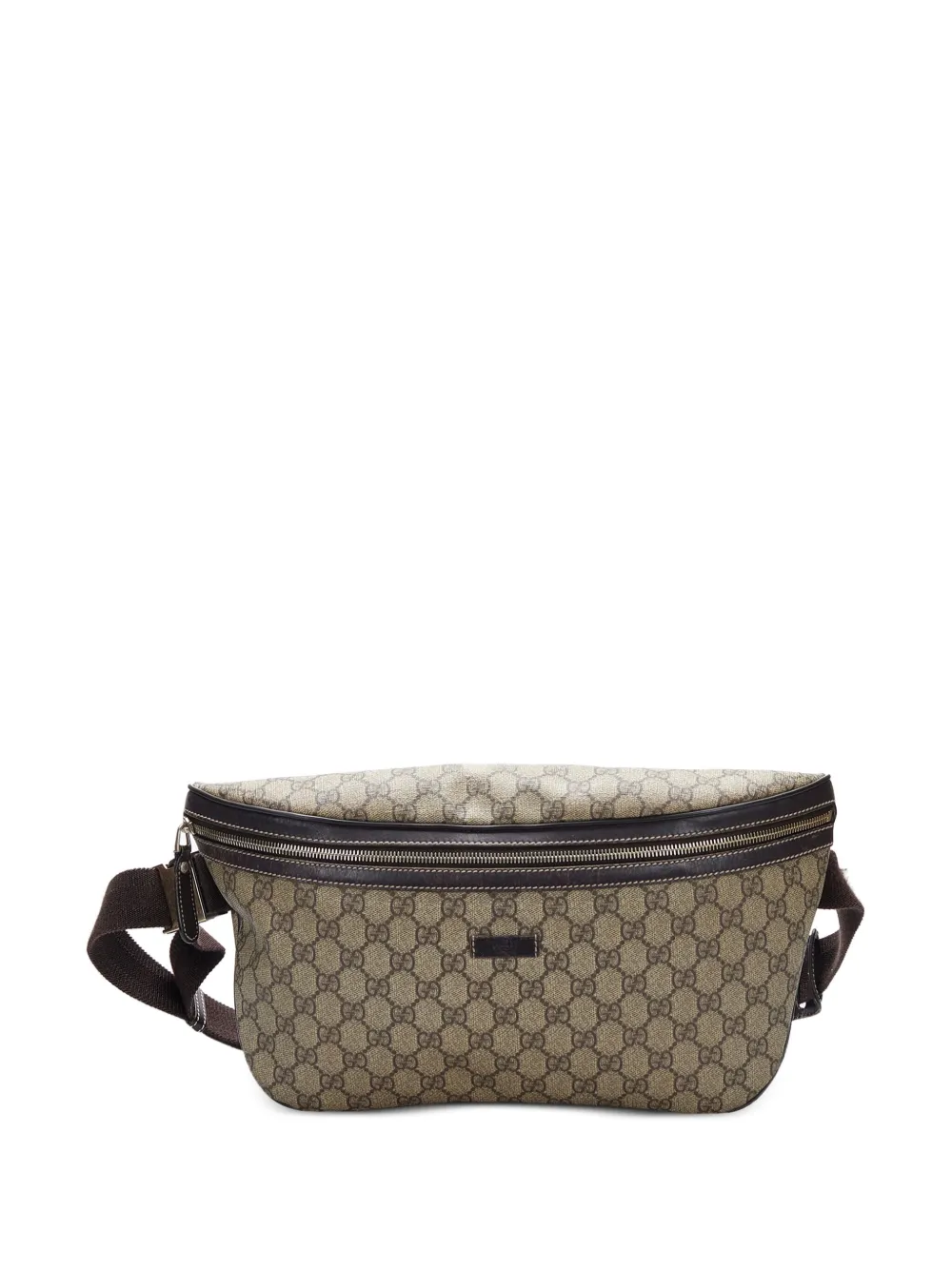 Pre-owned Gucci Gg Supreme Belt Bag In Neutrals
