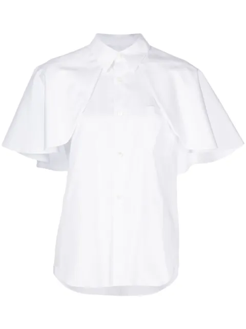 Comme Des Garçons Comme Des Garçons ruffle-detailing cotton shirt 