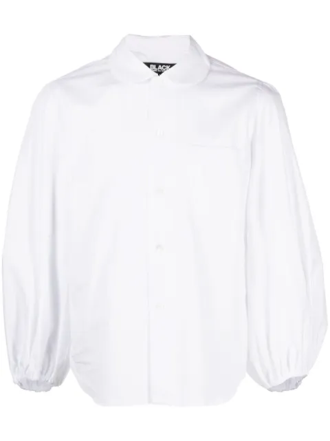 Black Comme Des Garçons button-down cotton shirt 