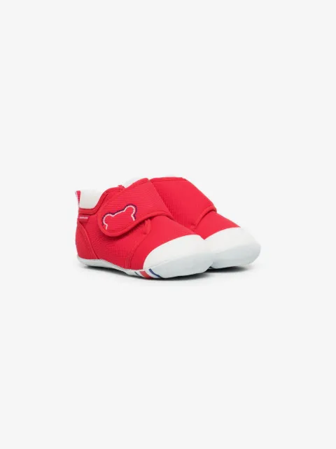 Miki House touch-strap cotton trainers
