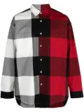 Mastermind Japan check-print cotton shirt - Red